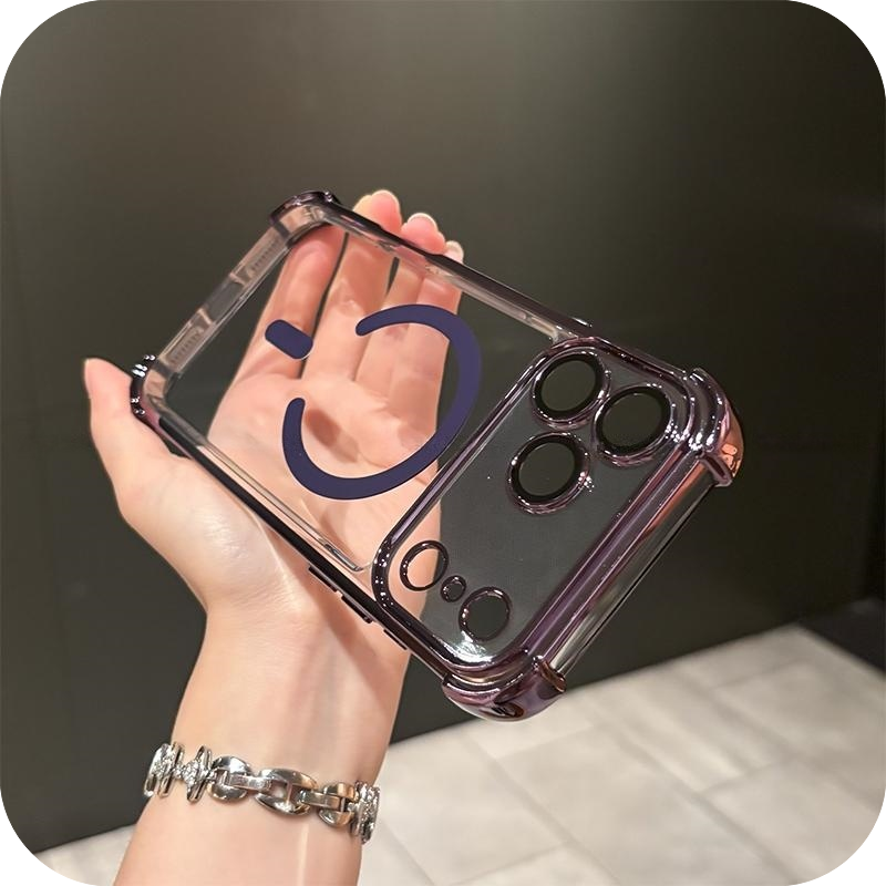 iPhone 17 Corner Airbags Magnetic Shockproof Ice-Clear Case
