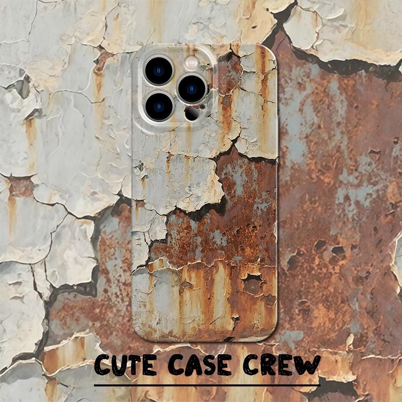 Rusty Track Glossy Pattern iPhone Case with Full Button Coverage | Stylish and Creative