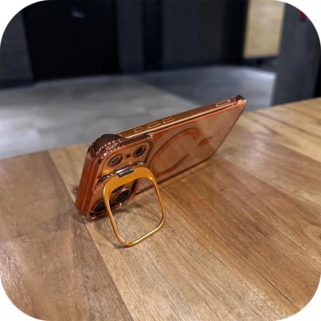 IPhone 17 Magnetic Borderless Case with Built-in Lens Holder