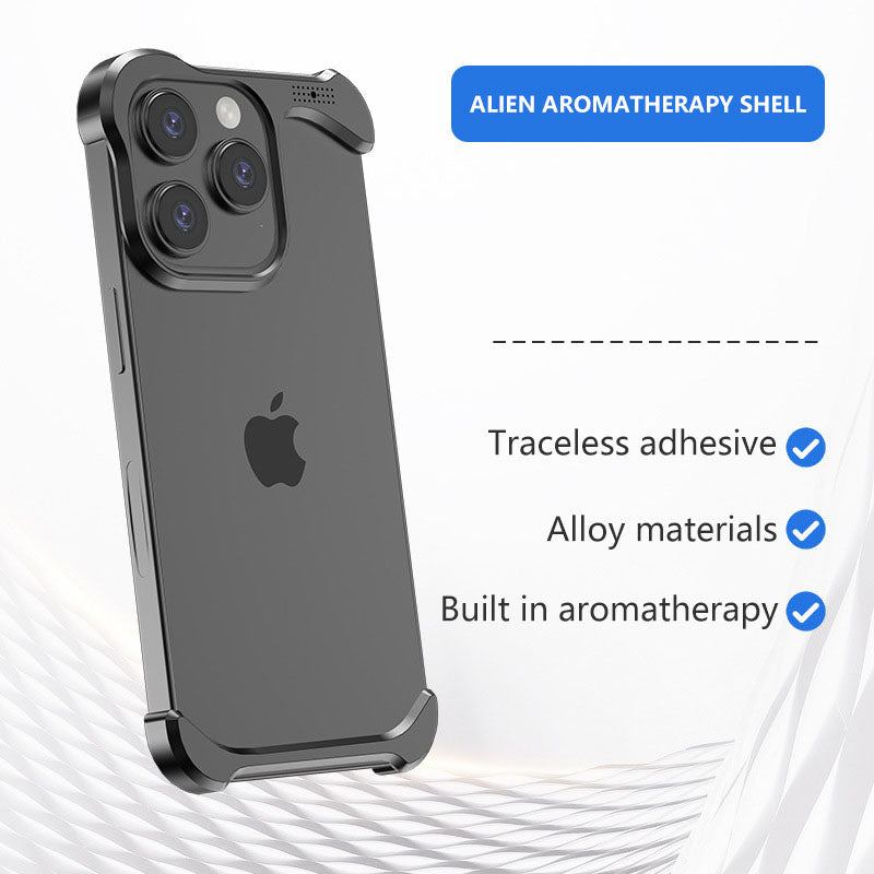 Metal Shaped Aromatherapy Phone Case Designed For iPhone