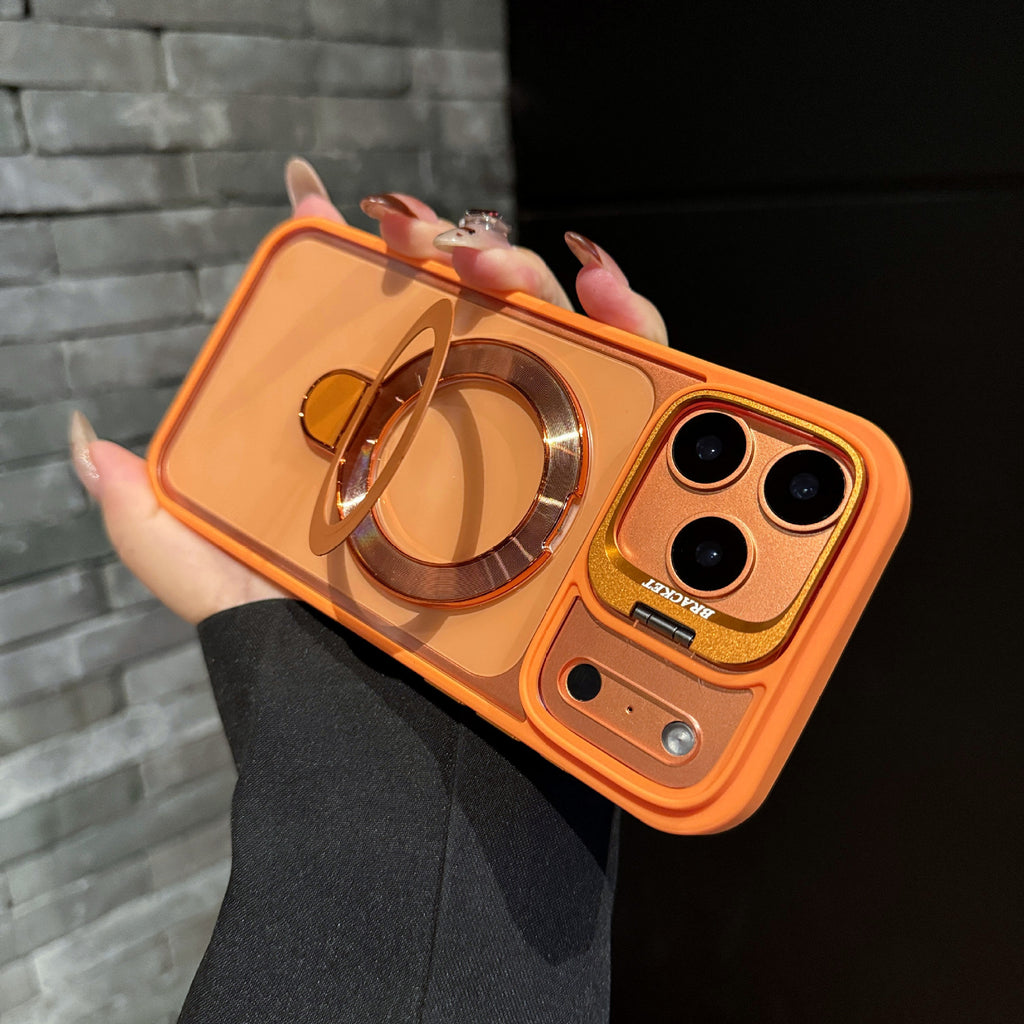 Magnetic Dual Stand Clear Case For iPhone 17/16/15/14 Series