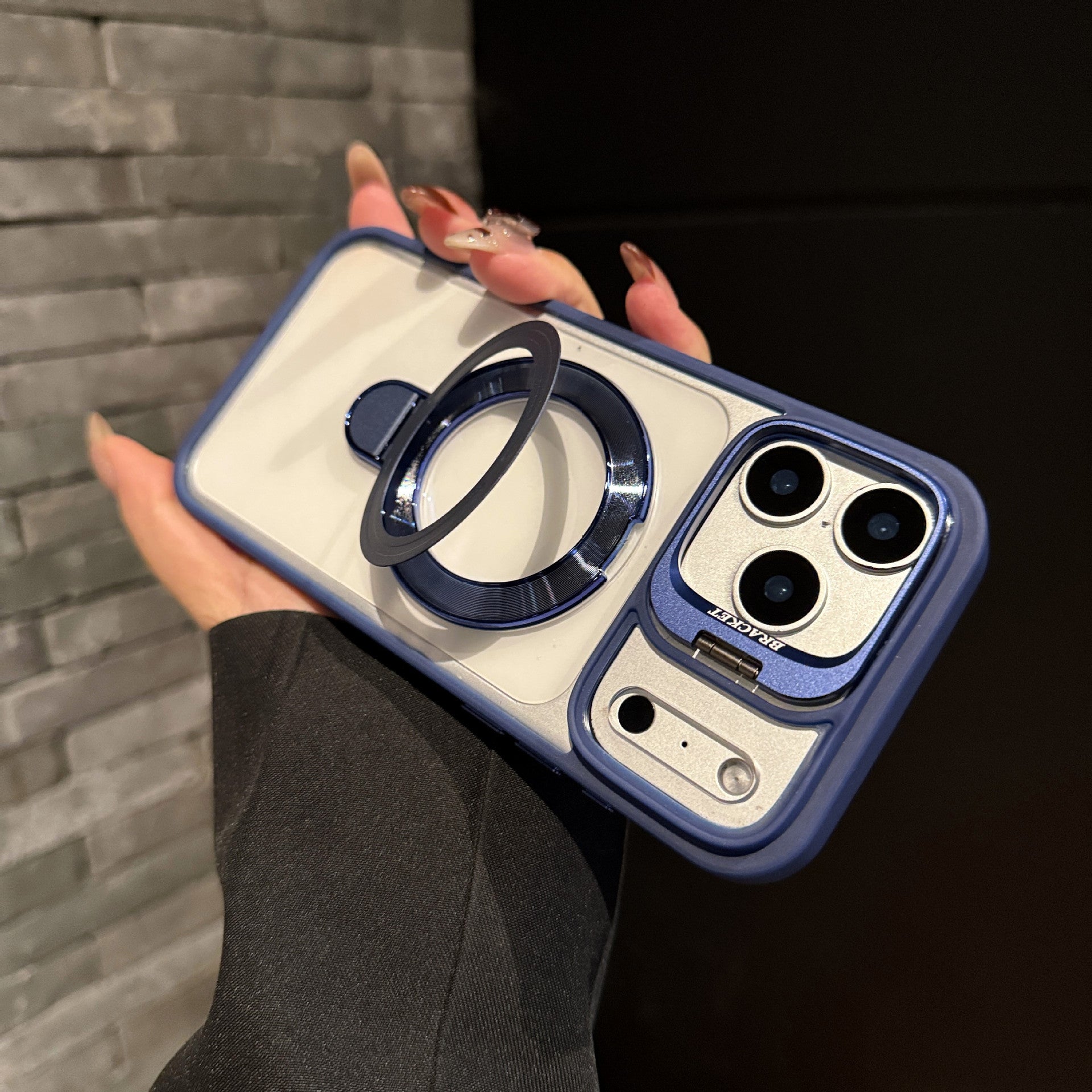 Magnetic Dual Stand Clear Case For iPhone 17/16/15/14 Series