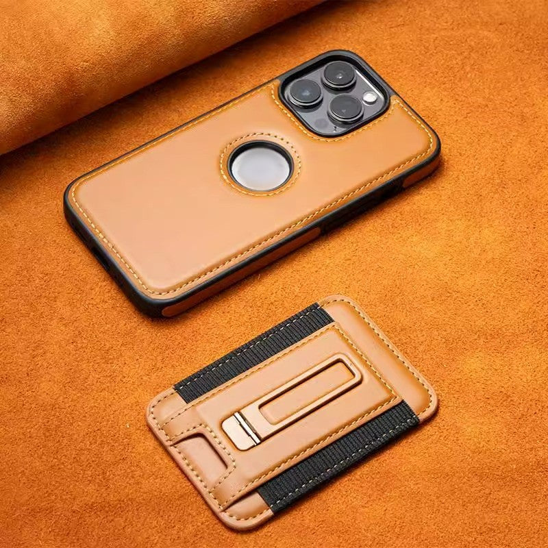 Leather Magnetic Card Holder Phone Case