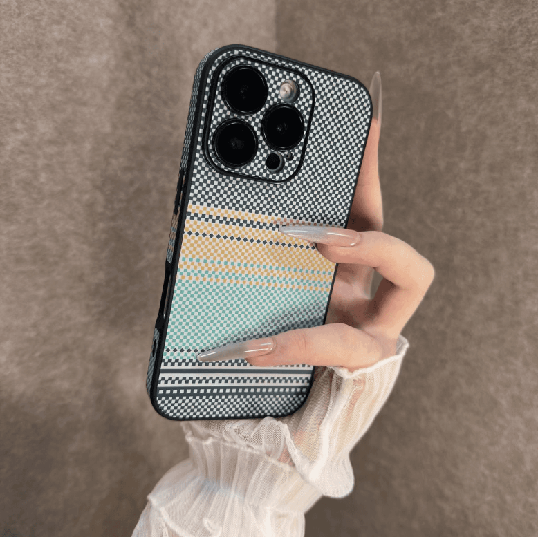 Carbon Fiber Full-cover Mobile Phone Case Suitable for iPhone Series