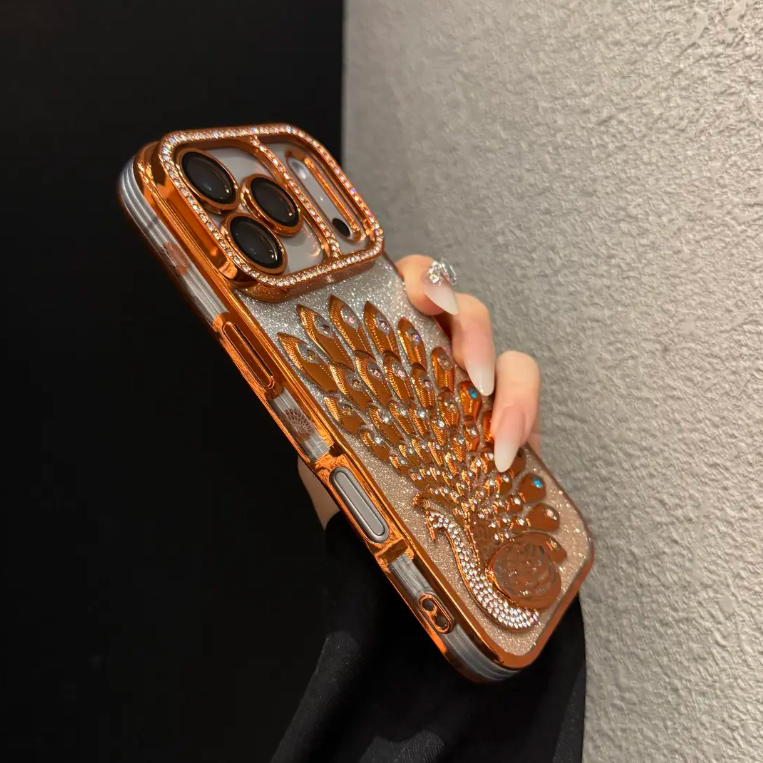 Creative Electroplating Peacock Phone Case (for iPhone Series)