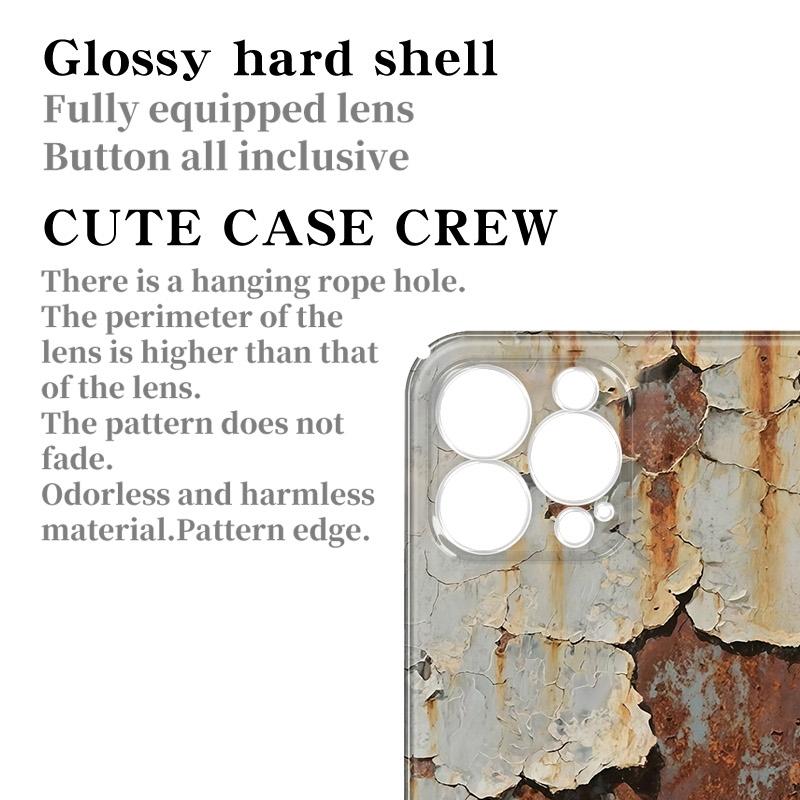 Rusty Track Glossy Pattern iPhone Case with Full Button Coverage | Stylish and Creative