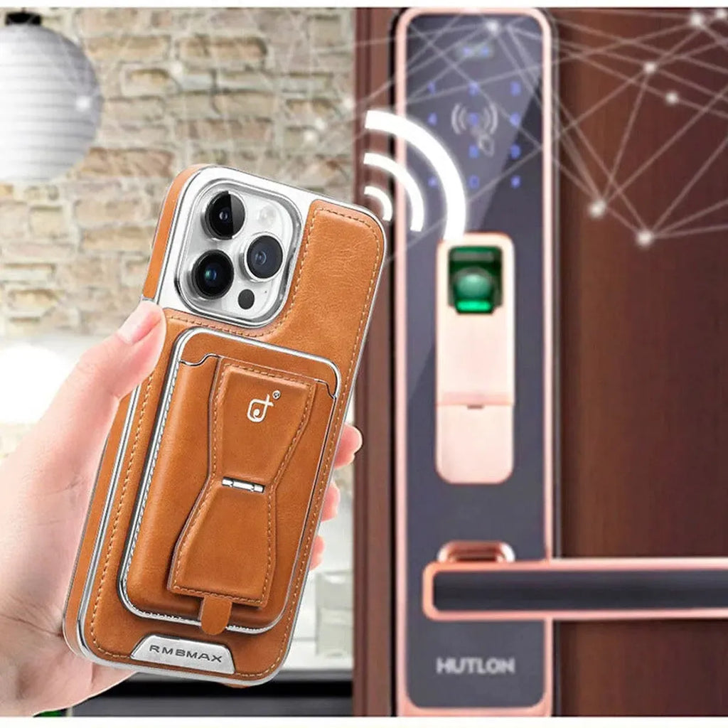 Suitable for iPhone Card Holder Magnetic Business Leather Mobile Phone Case